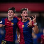 Toni y Guille Fernández con el FC Barcelona.