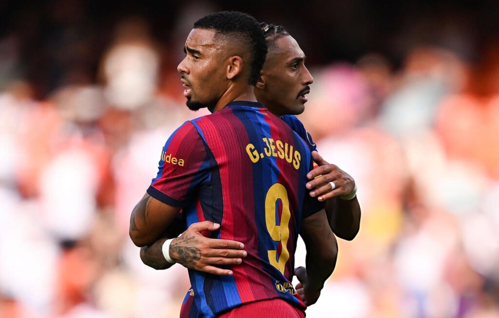 Raphinha y Gabriel Jesus