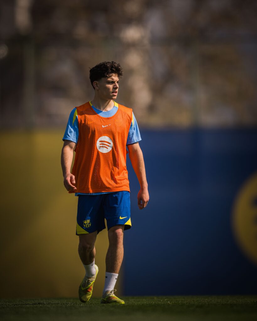 Xavi Espart en el entrenamiento